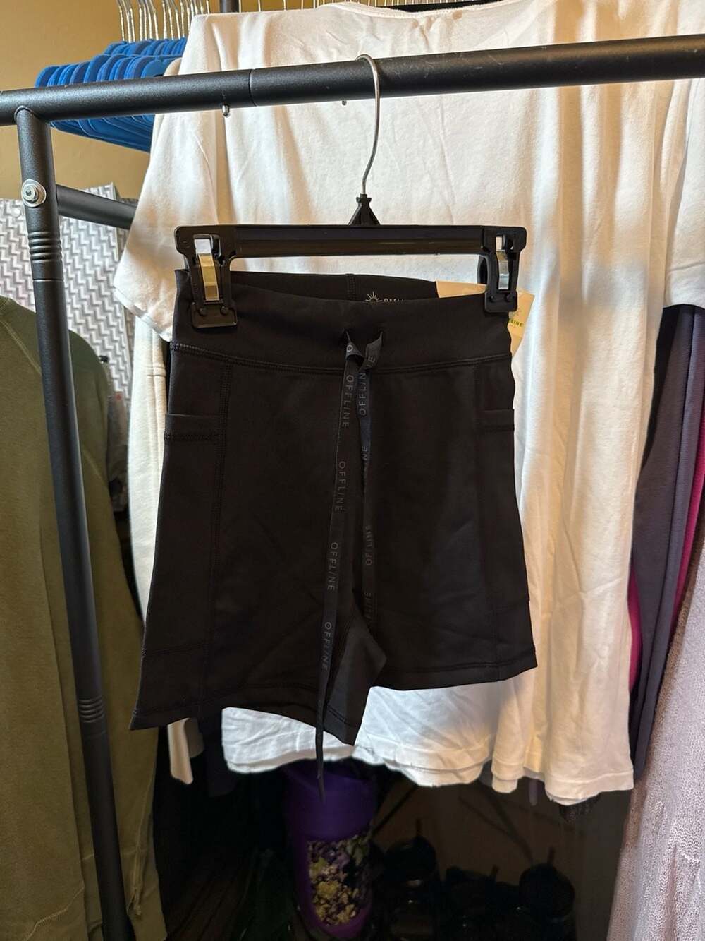 OFFLINE By Aerie Goal Pocket Drawcord 4-Inch High-Rise Bike Shorts